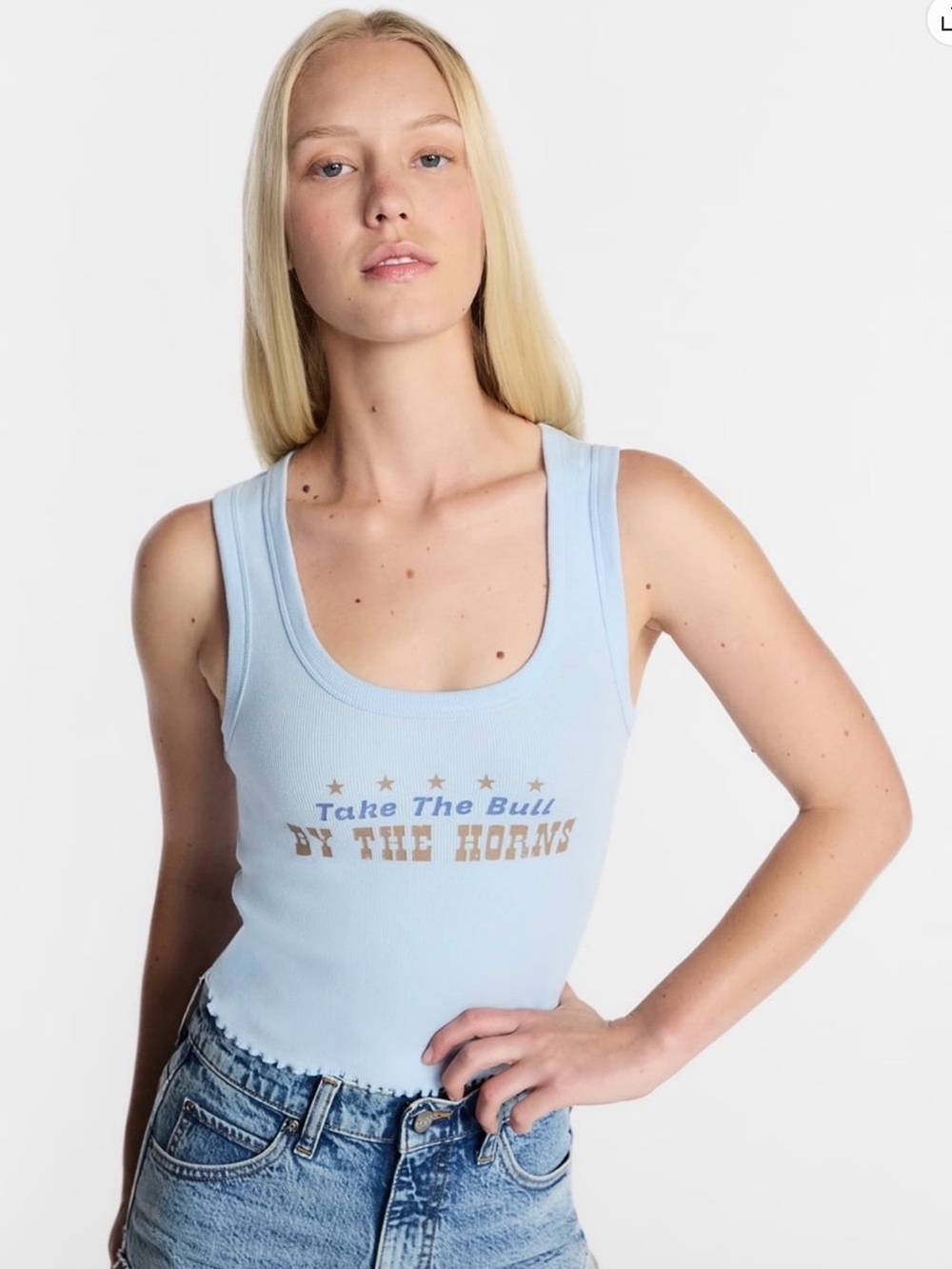 Lee Kacey Musgraves Tank Top Take the Bull By The Horns XXL NWT Cowgirl